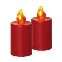 HomeLife Elektrická svíčka s plamenem 2 ks
