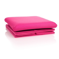 HomeLife Textilní taburet s úložným prostorem 30 x 30 cm růžový