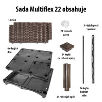 Garden King Modulární vyvýšený záhon MULTIFLEX 22